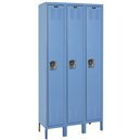 Premium Wardrobe Locker - 12x18x72" Sgl Tr/3 Wide Blue