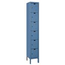 Premium Wardrobe Locker 12x18x72 Six Tr, 1 Wide Blue
