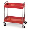 Cart - 30 x 16 1/8" 2 Shelf Tray - Chrome Posts/Handle