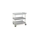 Utility Cart-Polymer 18 x 28" 3 Shelf Grey