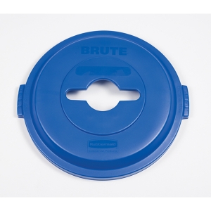 BRUTE RECYCLE Single Stream Lid - Blue for 32 Gallon