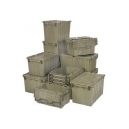 Attached Lid  Container Grey 1.67 Cu Ft