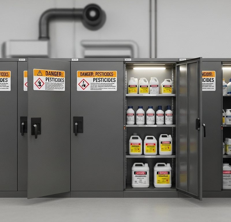 Proper Pesticide Storage Cabinets